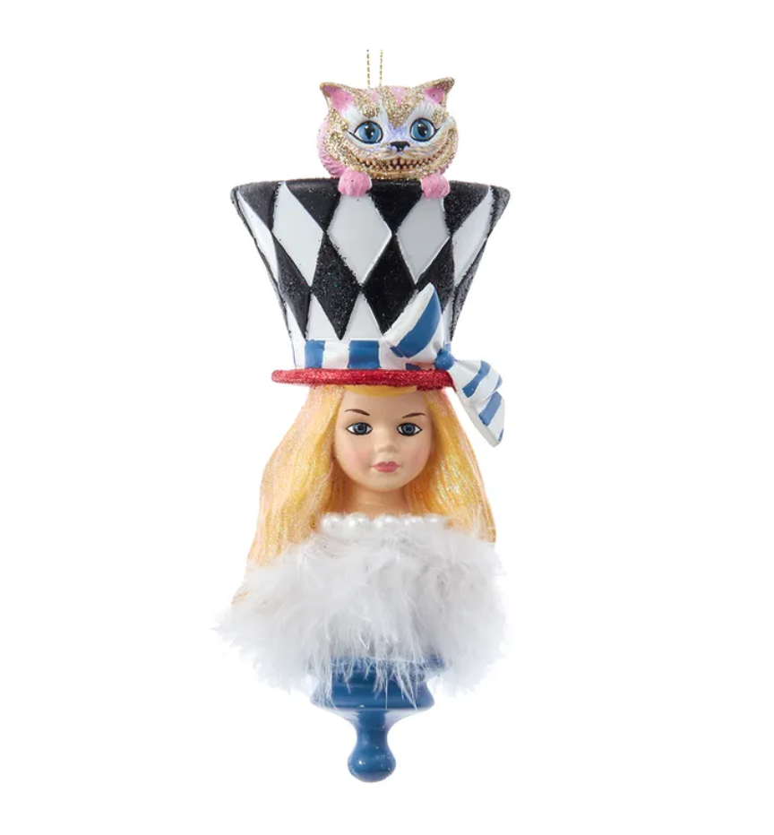 The Canton Christmas Shop Alice in Wonderland Hat Ornament by Kurt Adler