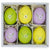 The Canton Christmas Shop Bunny Rabbit painted easter resurrection eggs in box set of six for holiday egg hunt display decor