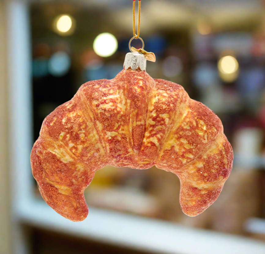 The Canton Christmas Shop Noble Gems Croissant Ornament