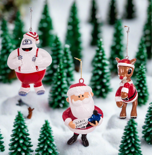 The Canton Christmas Shop Rudolph and Friends Blowmold Ornament Set, 3 PC by Kurt Adler