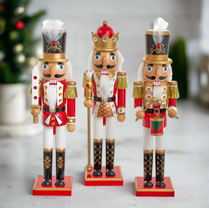 The Canton Christmas Shop 15" red and white soldier and king nutcracker set by Kurt adler