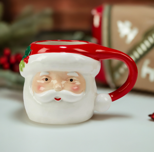 The Canton Christmas Shop Holiday Magic Christmas Santa 3D Mug 20 oz.