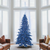 The Canton Christmas Shop Marin Medium Flocked Navy Blue Tree with Blue Lights