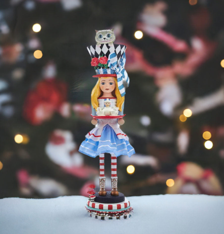 The Canton Christmas Shop 19 1/2" Hollywood Nutcrackers Alice Nutcracker by Kurt Adler with clocks and nutcrackers