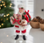 The Canton Christmas Shop 10 1/2" Fabriche Gingerbread Santa with Sleigh Figurine by Kurt Adler