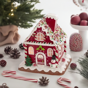 The Canton Christmas Shop Snowman & Sprinkles Gingerbread House by Kurt Adler