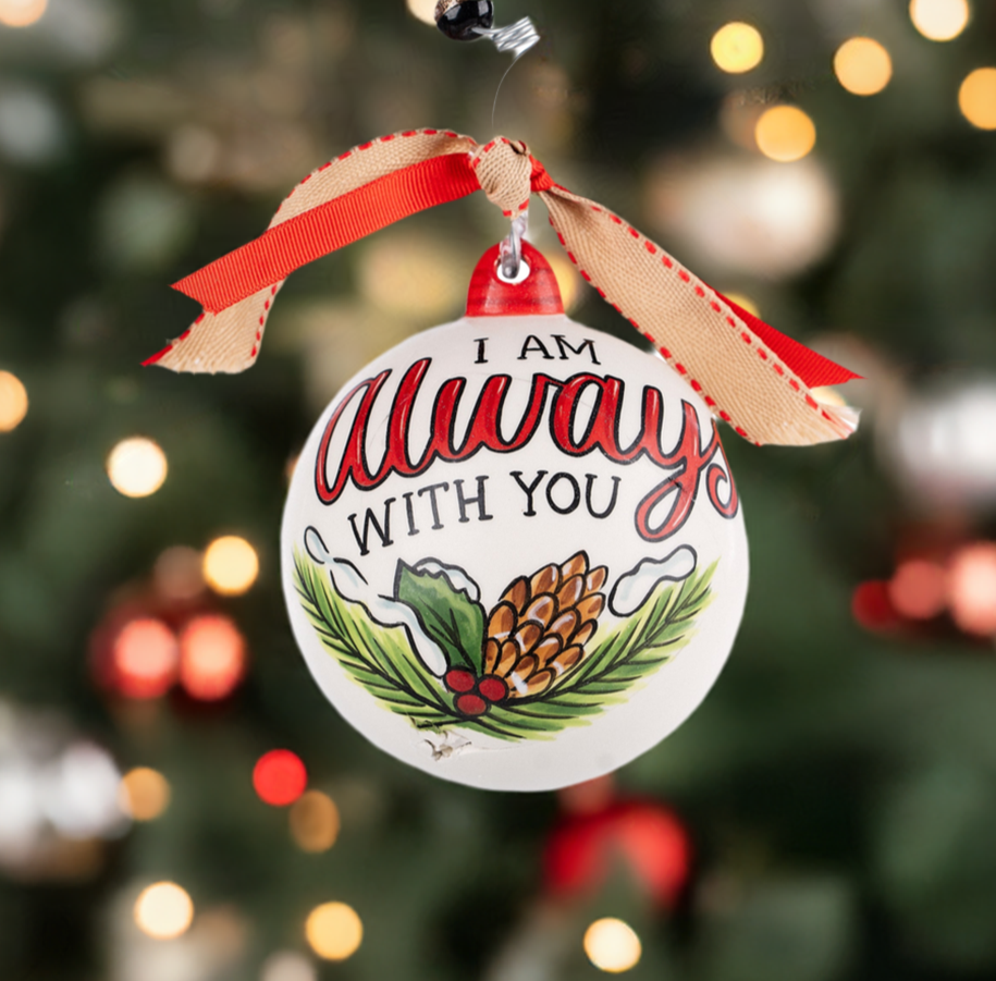 The Canton Christmas Shop I Am Always With You Cardinal Red Bird Ornament by Glory Haus