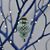 Aqua Glass Finial Ornament