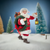The Canton Christmas Shop 10.5" Fabriche Santa with wreath and lantern figurine by Kurt Adler