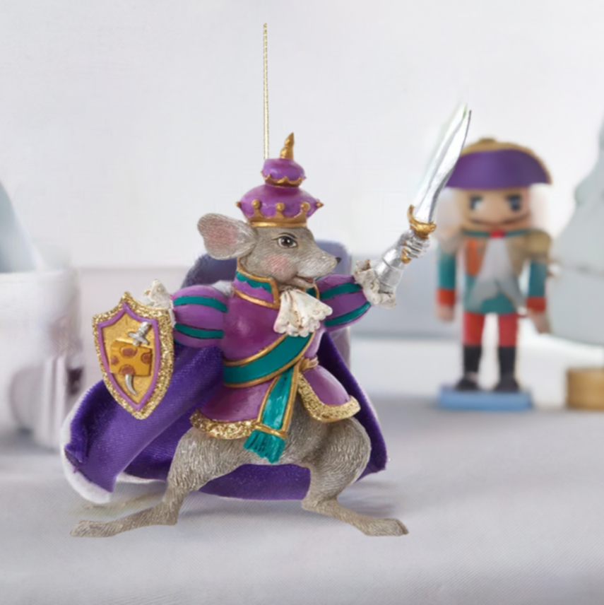 The Canton Christmas Shop 5&quot; Resin Mouse King Ornament by Kurt Adler