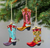 The Canton Christmas Shop Noble Gems Glass Cowboy Boot Ornaments by Kurt Adler assorted colors