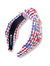 The Canton Christmas Shop Red White and Blue Gingham Headband worn by Brianna Cannon