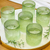 The Canton Christmas Shop 10 oz. beaded sage green old fashioned glasses set of 6 